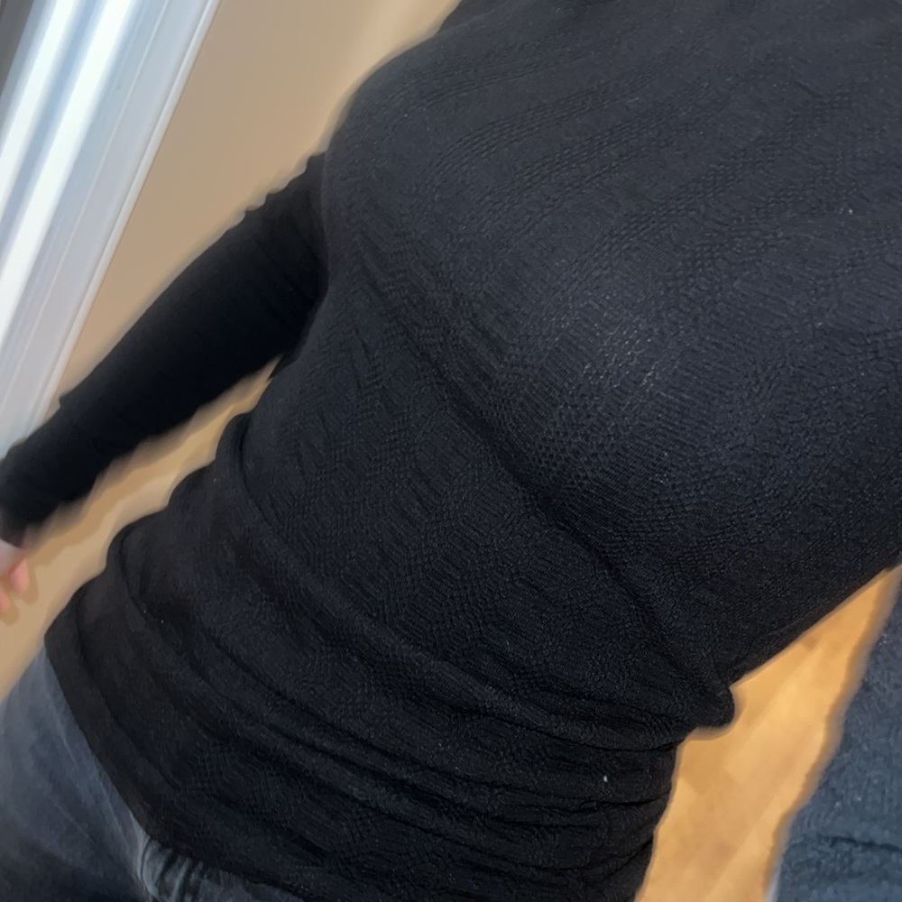 Black Asymmetrical Top - Picture 12 of 12